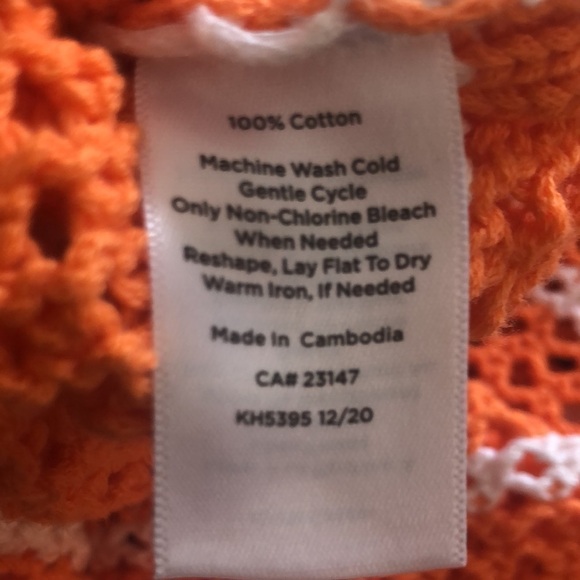 Talbots Petites Open Weave V-Neck Shaker Style Sweater SP Striped V Neck Cotton - Picture 8 of 8